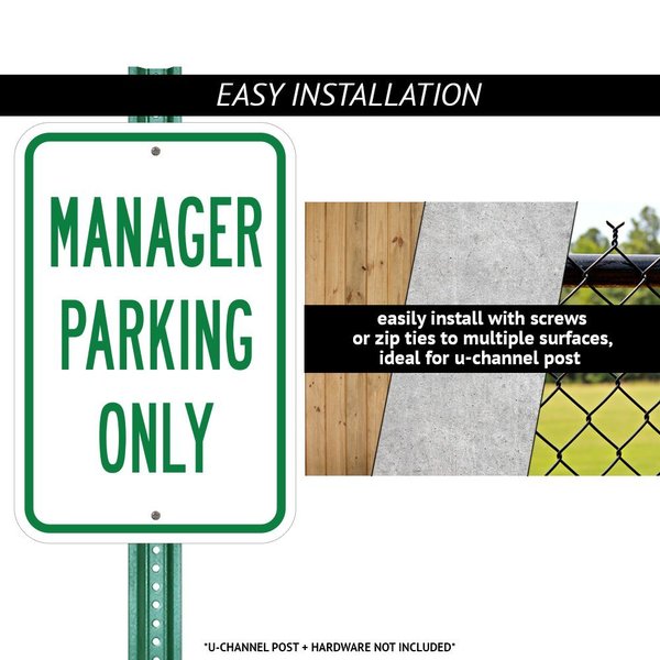 Signmission No Parking Any Time With Double Arrow, Heavy-Gauge Aluminum, 18" x 24", A-1824-25060 A-1824-25060
